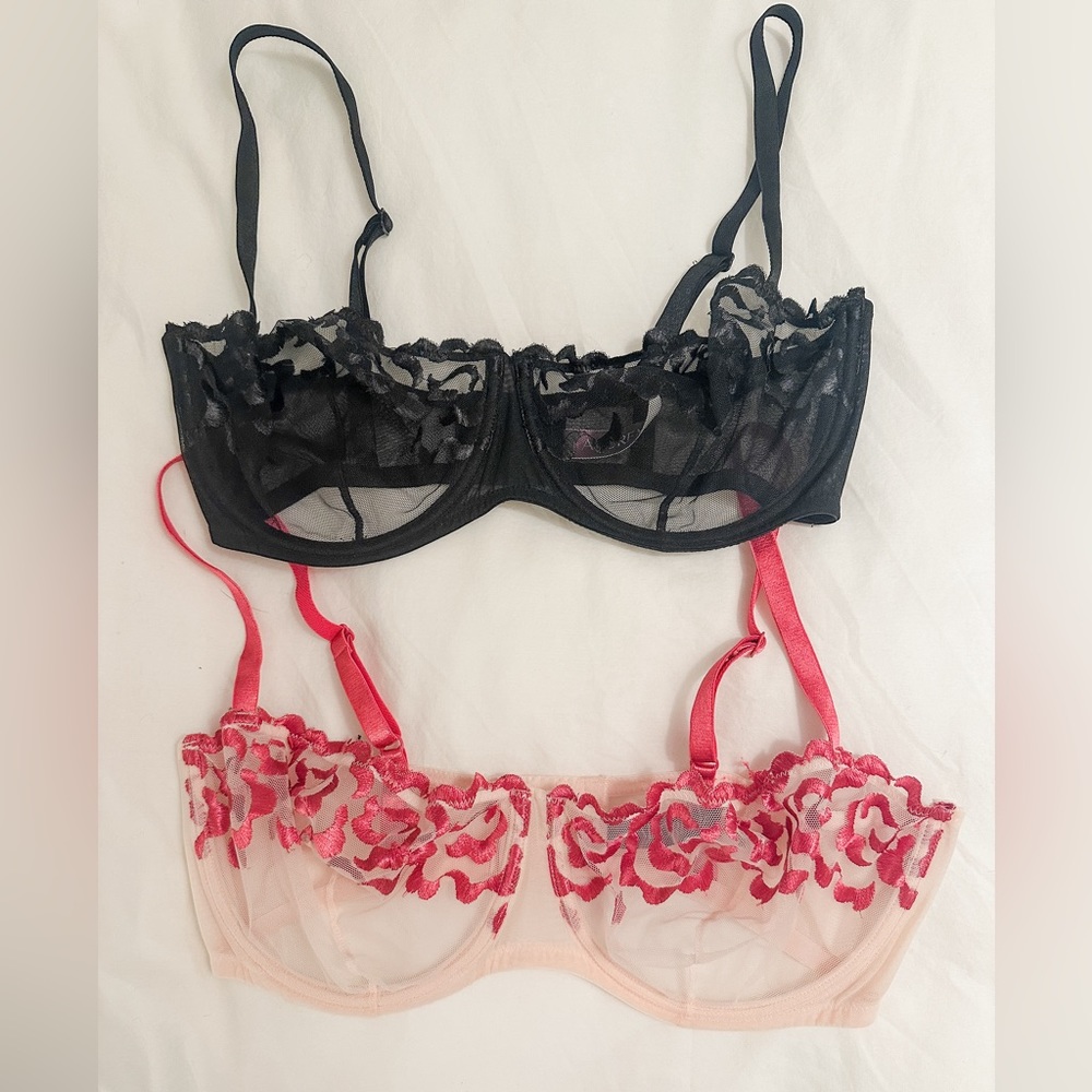 Set of 2 Unlined Balconette Bras by Adore Me 36DDD